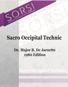 1980 Sacro Occipital Technic by Dr De Jarnette