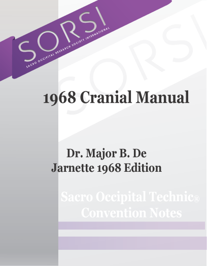 #119: 1968 Cranial Manual by De Jarnette